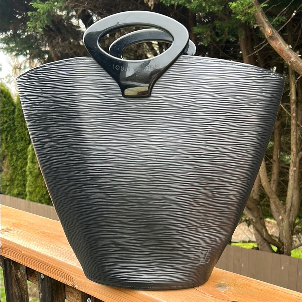 Louis Vuitton Vintage Black Epi Leather Noctambule Tote